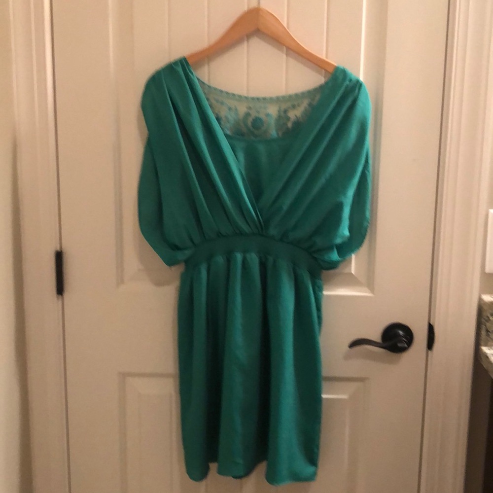 Small Green Short Boutique Dress
